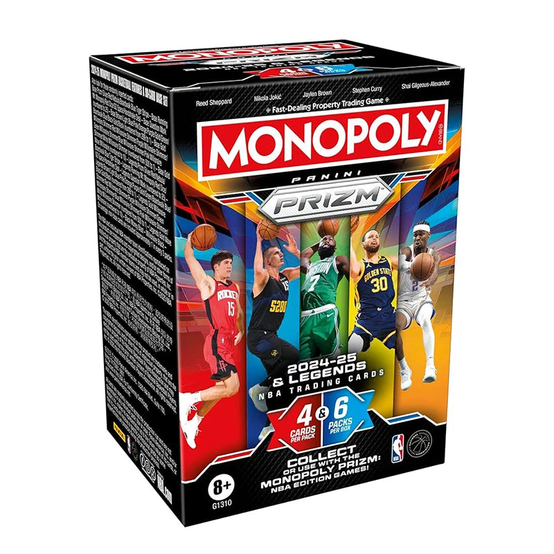 Panini Limited Monopoly Edition Prizm NBA Pack Set 2024-25 Season & Legends Trading Cards Collection Basketball Collectible Gift