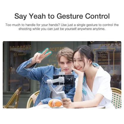 ZHIYUN Official SMOOTH Q3 3-Axis Smartphone Gimbal Handheld Foldable Stabilizer With Fill Light Auto Tracking for IPhone/Android