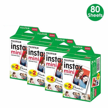 Fujifilm Instax Mini Film White 10 20 40 60 80 100 Sheets For FUJI Instant Photo Camera Mini 12/11 9 8 7 70 90 Film Camera