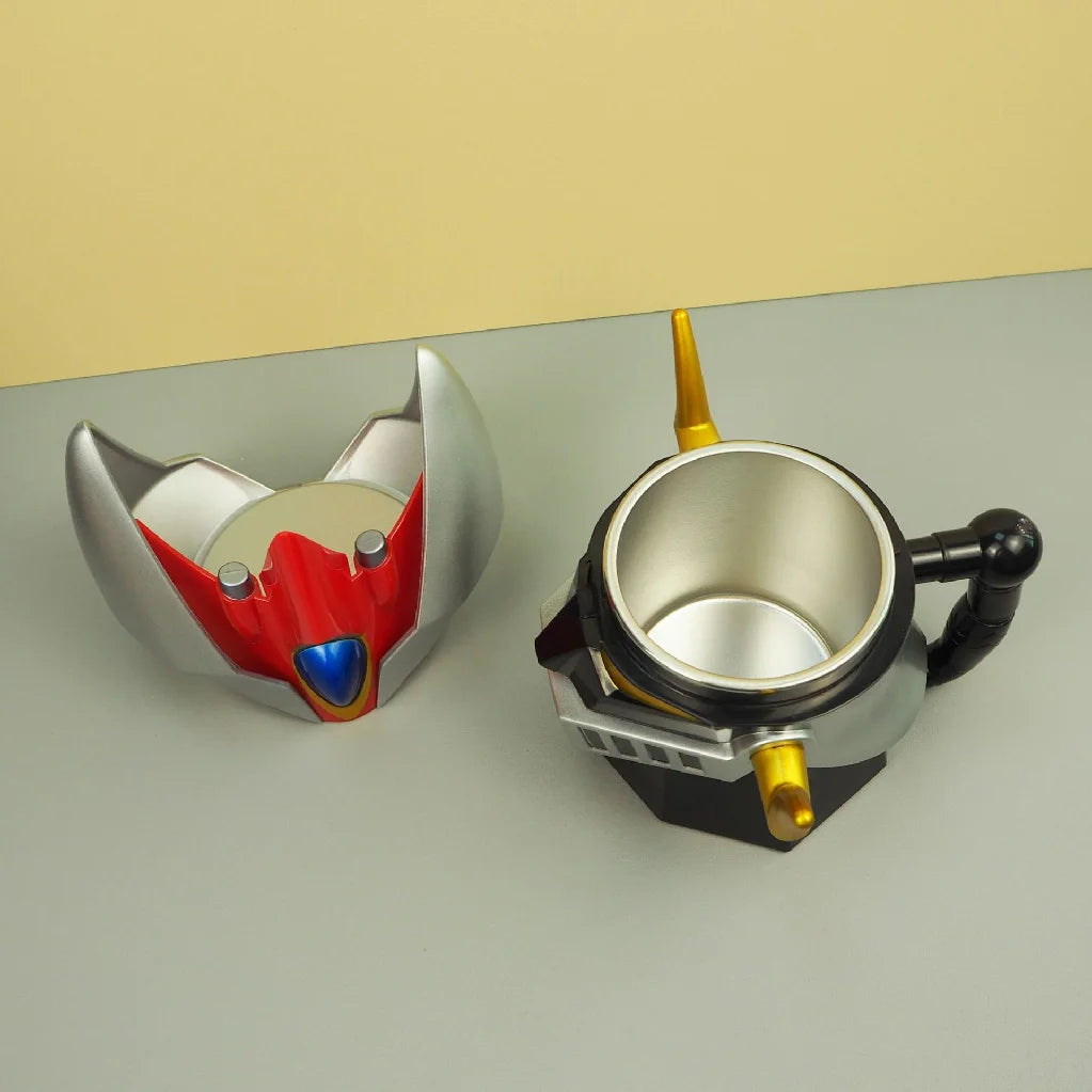 Cartoon Anime Mug Japanese Anime MAZINGER Z Transformation Robot Coffee Mugs 304 Stainless Steel Cup Unique Decorative Water Cup