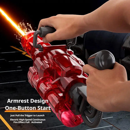 2026 New Rotating Spitfire Gatling Electric Continuous High Pressure Pulse Water Gun with Large Capacity Black Technology Water