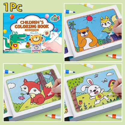 1Pc Animal Coloring Book Beginner Learning Doodle Painting Educational Art Activity Book Creativity Development Coloring Pages