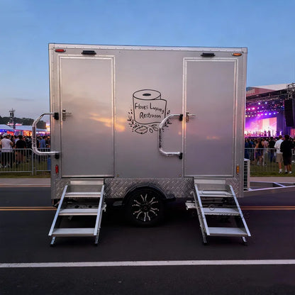 New Design Premium Luxury Modular Restroom Bathroom Trailer Canada Portable Toilet Business for Sale Customized