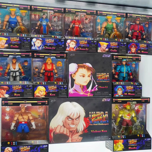 Jada Toys Ultra Street Fighter II Akuma Baison honda Violent Ken RYU Guile 6" Inch Action Figure Collectible Toy Gift In Stock