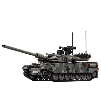 World War Army Military Soldiers SWAT Leopard 2A7 Main Battle Tank Assemble Building Blocks City Construction Bricks Toys Gift