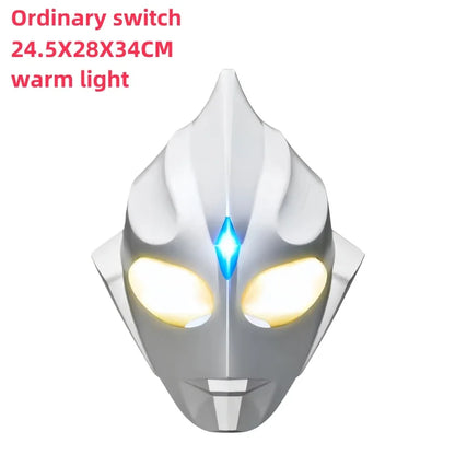 Anime Ultraman Headgear Tiga Helmet Glowing Mask Halloween Performance Cos Mask Switch Toy Adult Gift Cosplay Prop Gifts Toys