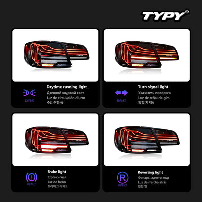 TYPY Plug and Play Car For 2005-2013 BMW 3 Series E92 Taillight Upgrade Modified to New DRL Dynamic Turn Signal LED Taillight