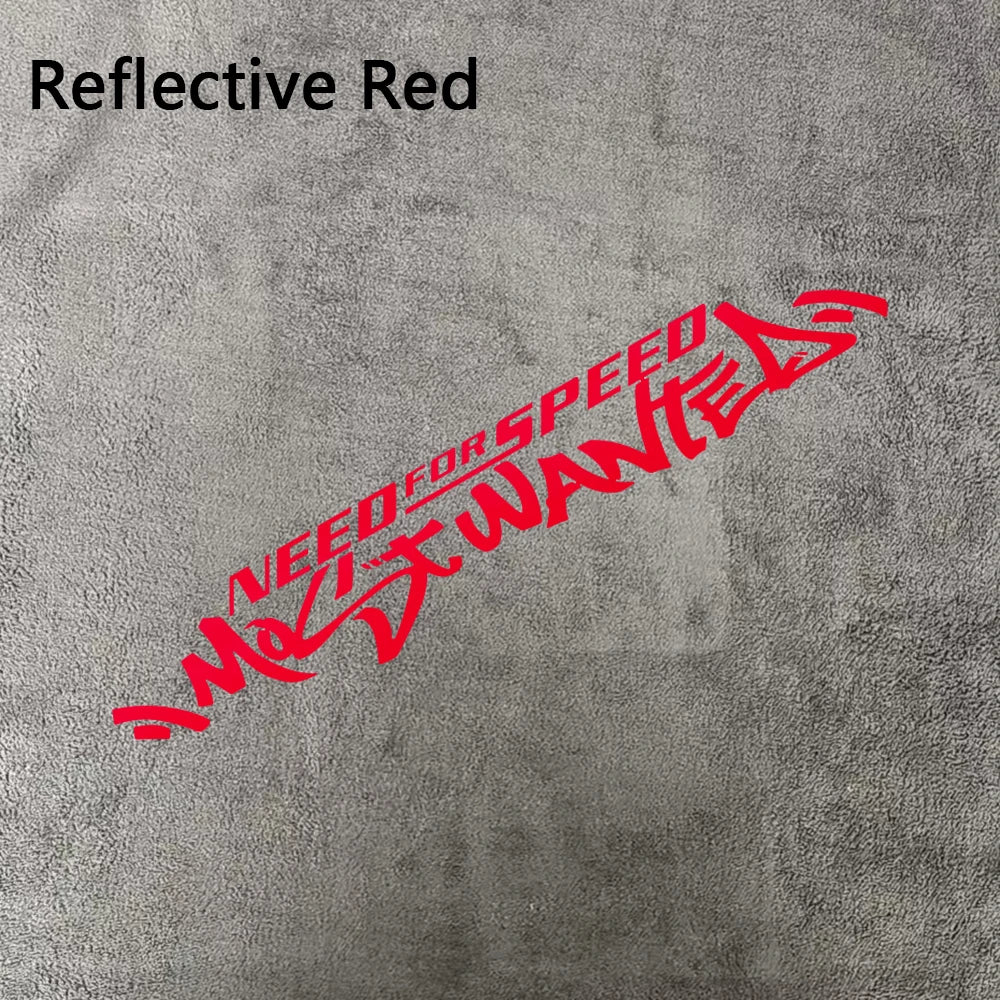 1pc Need For Speed Most Wanted Text Vinyl Sticker Waterproof Tuning Decal for Car Door Hood Window Side Body Decor