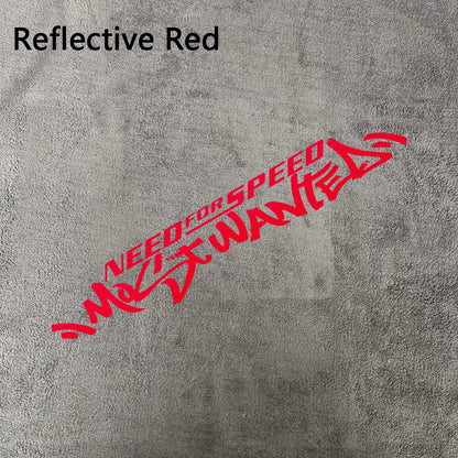 1pc Need For Speed Most Wanted Text Vinyl Sticker Waterproof Tuning Decal for Car Door Hood Window Side Body Decor