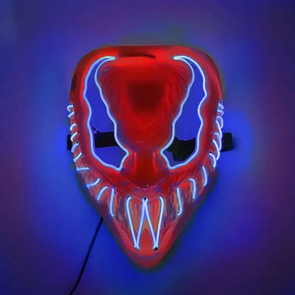 Horror Halloween GlowMasks Led Luminous Scream Venom Mask Carnival Masquerade Party Cosplay Scorpion Mask New