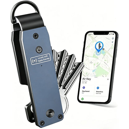 Air Keychain Car Key Chains with GPS Tracker Key Finder Built-in Airtag Chips Works with Apple Find My iOS Only Key Organizer