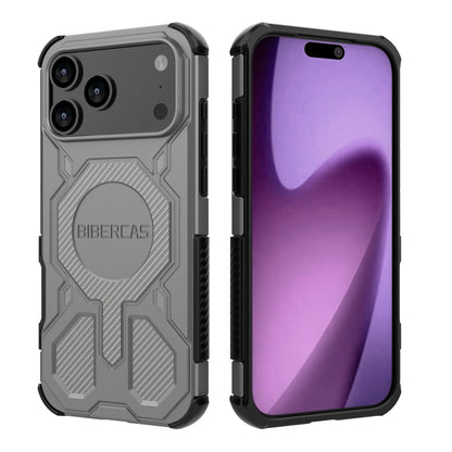 Military Armor Phone Case For iPhone 17 16 15 14 13 18 Pro Max Air 17E 16E Magnetic Wireless Charging Anti-Drop Protective Cover
