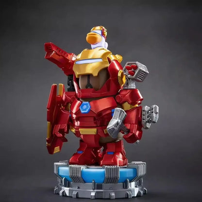 Cartoon Iron Capybara Hero Magnetic Mecha Armor Spider Man Capybara Doll Hand Made Creative Toy Collectible Action Figure Gift