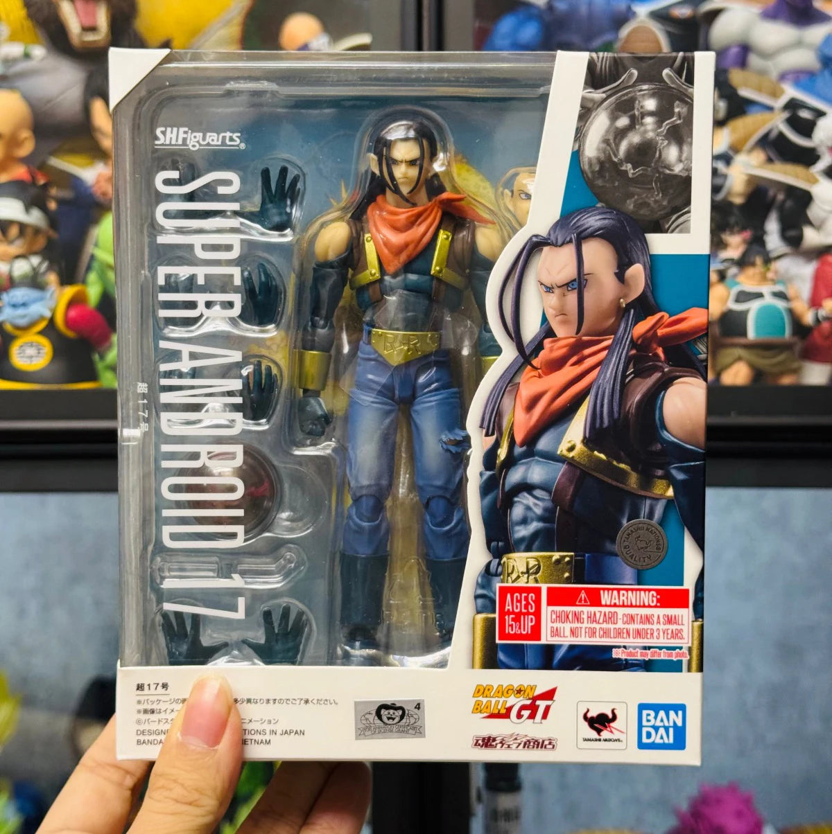 Bandai Tamashii Nations Limited Edition Dragon Ball GT S.H.Figuarts Super No. 17 Action Toy Figures  Genuine Original Model Gift