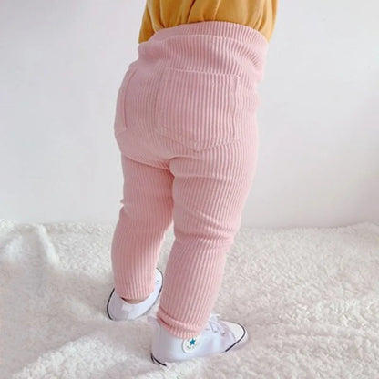 Baby Girls Boys Pants Kids High Waist Cotton Big PP Pant Spring and Autumn Girl Leggings Trousers Children Clothes 0-6 Years
