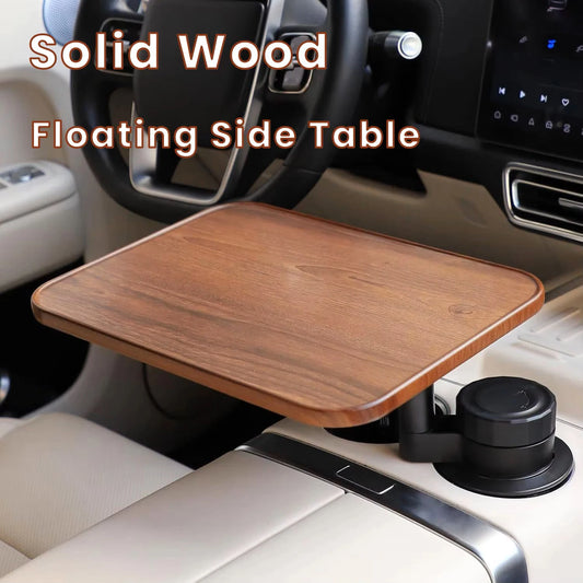 Fold-down Tray For Cars Multi-Function Drink Holder with Food Table 360-Degree Adjustable Base Tray for Snack