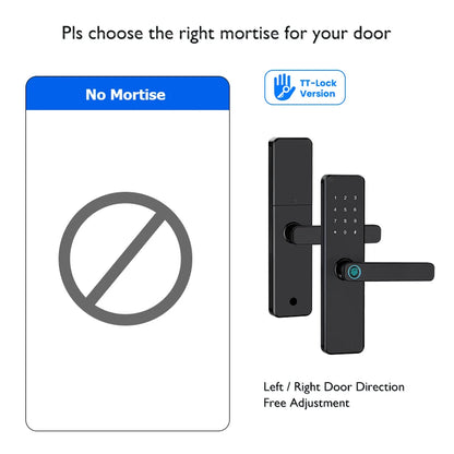 Bluetooth TTLock App Fingerprint Door Lock Code Card Key Touch Screen Smart Door Lock Security Digital Electronic Lock For Home
