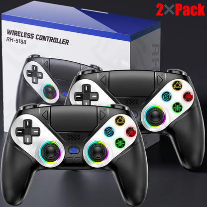 Controller For Playstation 5 PS5/PS5 Pro/Slim/PC Gamepads W/Hall Effect RGB Wireless Game Control Joystick Marco/Turbo Program