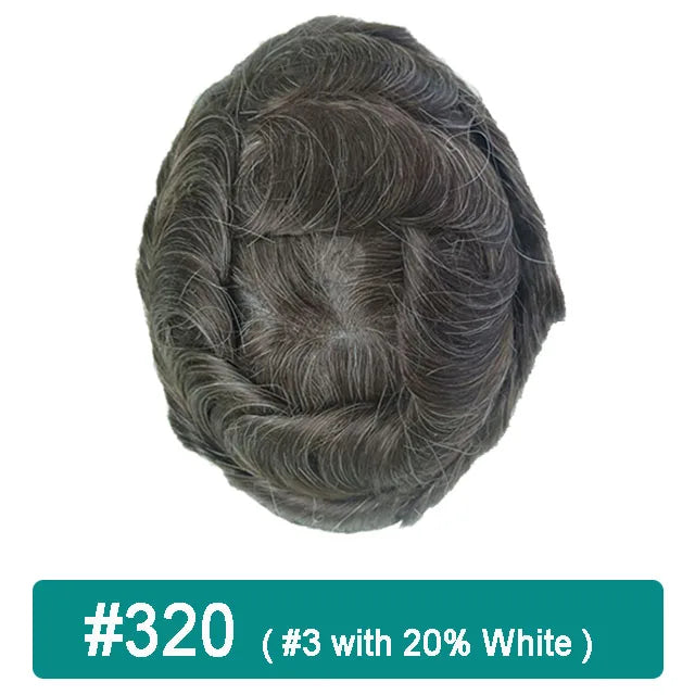 iLace Silk Base Men Toupee Swiss Lace Front 100% Human Hair Natural Hairline Male Capillary Prosthesis Wig Men Hair System