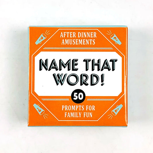 Mini Size Game Cards "  Name That Word !"51 Pcs Cards Game Family Gathering Card Game True Heart Flower Adventure Camping Game
