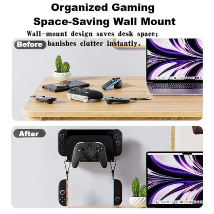 AOLION For Switch 1/2 Host Wall Mounted Bracket NS2 Large Base Alloy Wall Mounted Bracket Handle Storage Bracket
