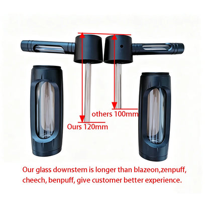 6″ Metal Aluminum Glass Bubbler Water Pipe Mini Smoking Bottle Portable Hookah Shisha Tube Filter (Ship within 24 hours)