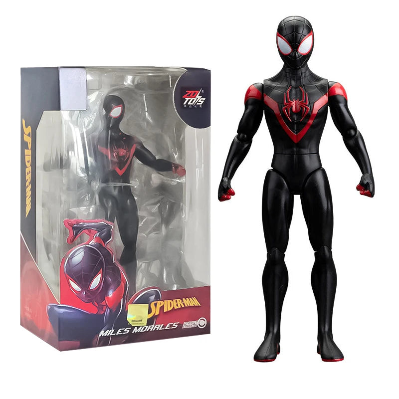 18CM Avengers Legends Figure ZDTDS Original Toy Set Spider Captain Miles Morales Thanos Ghost Iron Man Hulk Box Thor Falcon Doll