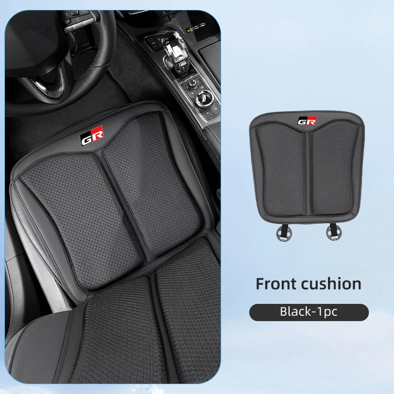Car Seat Ice Silk Cushion Backrest Seat Protector Cover Accessories For Toyota Crown GR Corolla YARIS L Auris C-HR Hilux Vios Ra