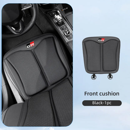 Car Seat Ice Silk Cushion Backrest Seat Protector Cover Accessories For Toyota Crown GR Corolla YARIS L Auris C-HR Hilux Vios Ra