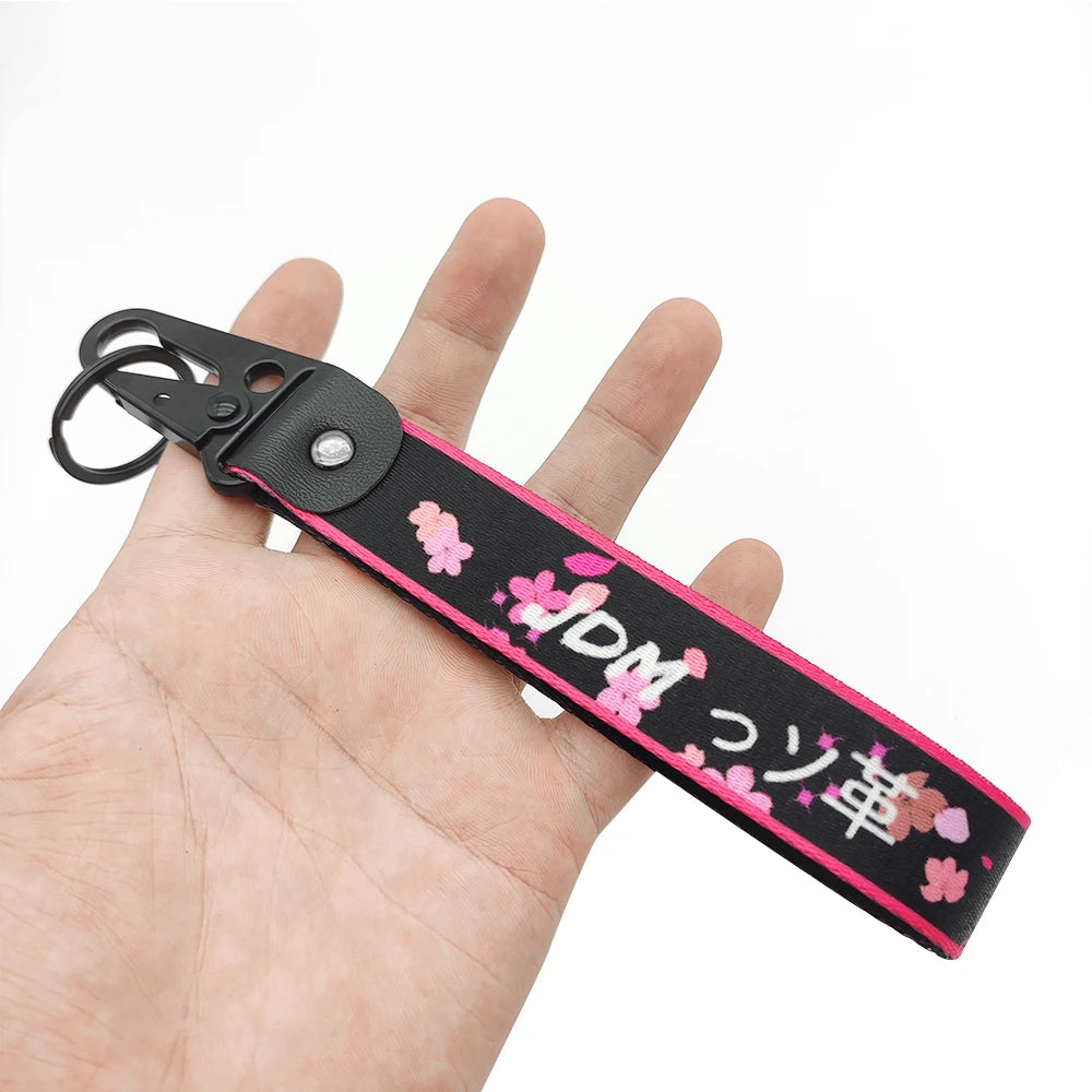 Newest Japanese JDM Modified Culture Seal Eagle Beak Clasp Wrist with Key Clasp Keychain Key Ring For Lonely Driver