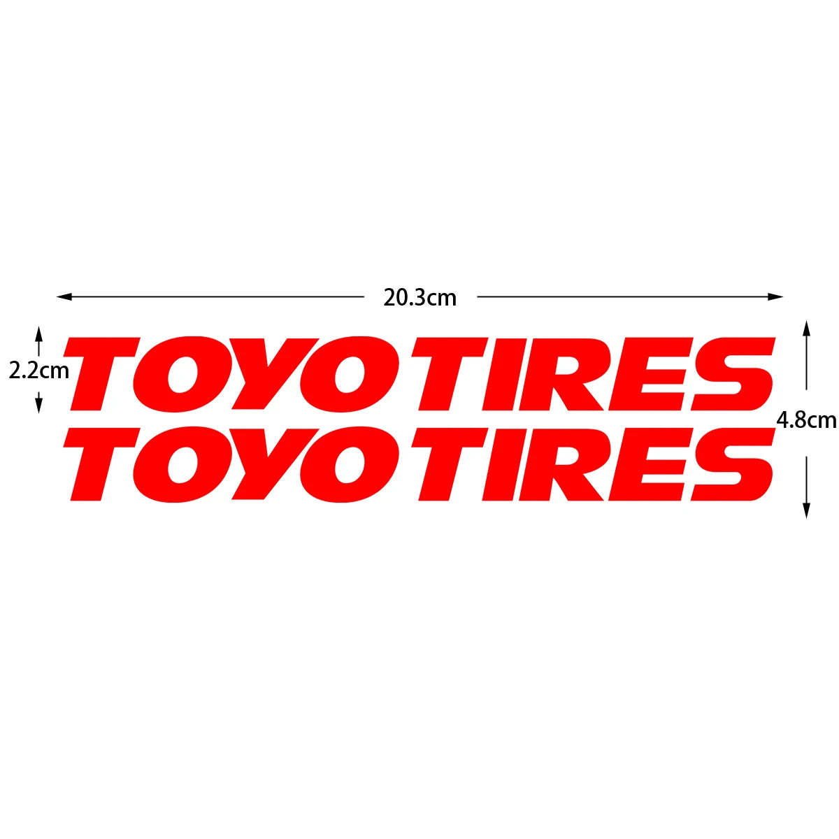 Car Sticker Toyo Tires Logo Windscreen Rear Windshield Hollow Letters Reflective Decals Bumper Door Helmet Modified Accessories
