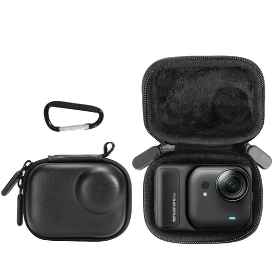 Case for Insta360 Go Ultra Accessories, for Insta 360 Go-Ultra Portable and Compact Travel Bag Hard Leather Case with Soft Inner