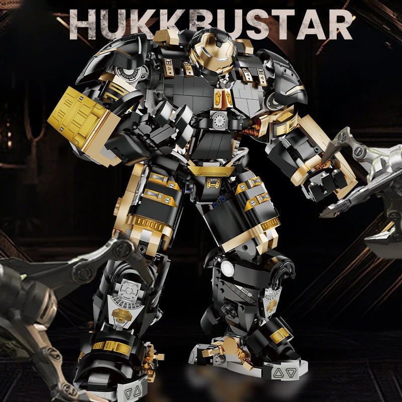 2300+pcs Black Hulk Buster Marvel Building Blocks Sets Iron Man Machine Toys Bricks Action Robot Figures Model Holiday Gifts