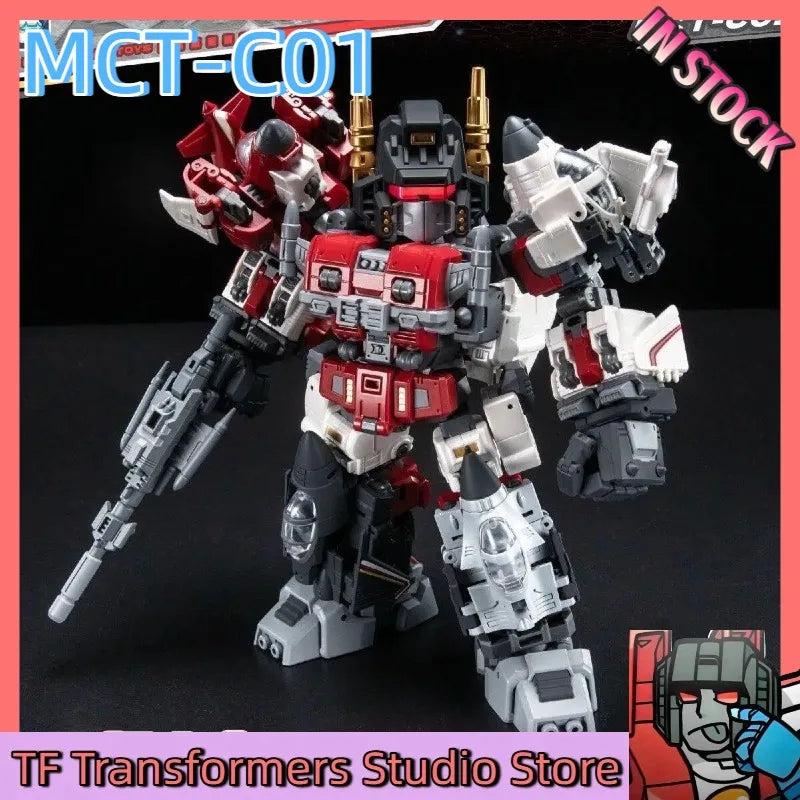 【IN STOCK】 Transformed Toys MachineCat-Toys MCT-C01 MCTC01 Mini Superion 5-in-1 Combiner Flight B-Robo Mini Brave Action Figure