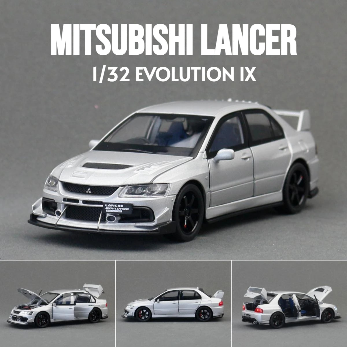 1/32 Mitsubishi Lancer EVO Final Edition JDM Racing Toy Car Model Diecast Metal Miniature Collection Gift For Children Boys