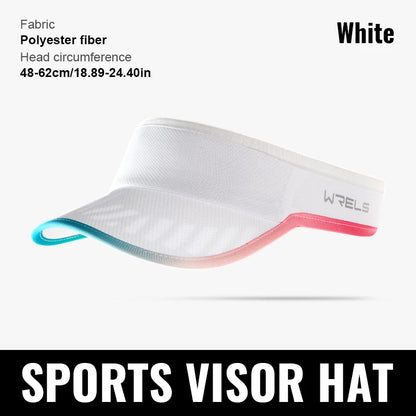 WRELS Sports Sun Visor Hat Adjustable Sun Visor Cap for Women Men UV Protection Lightweight Cooling Stretchy Visor Hat Empty Top