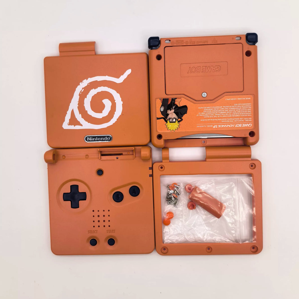 For GBA Game Boy Advance Sp Replacement Shell Custom Printed Housing For Retro Game Console Repair Super Mario Limited Edition