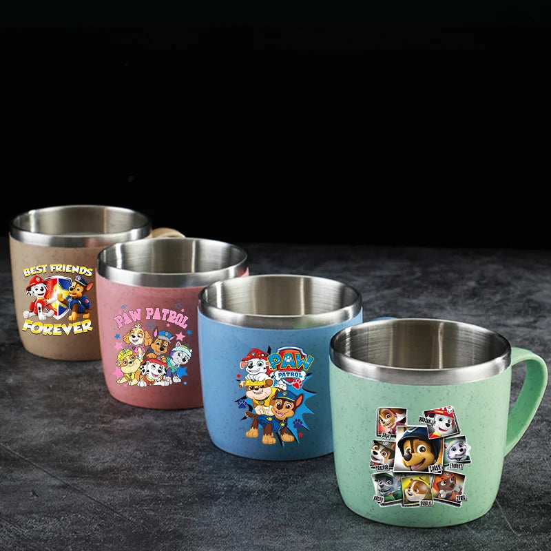 Paw Patrol Portable Stainless Steel Coffee Mug Chase Skye Cartoon Anime Pattern Printed Water Cup Household Couples Milk Cups