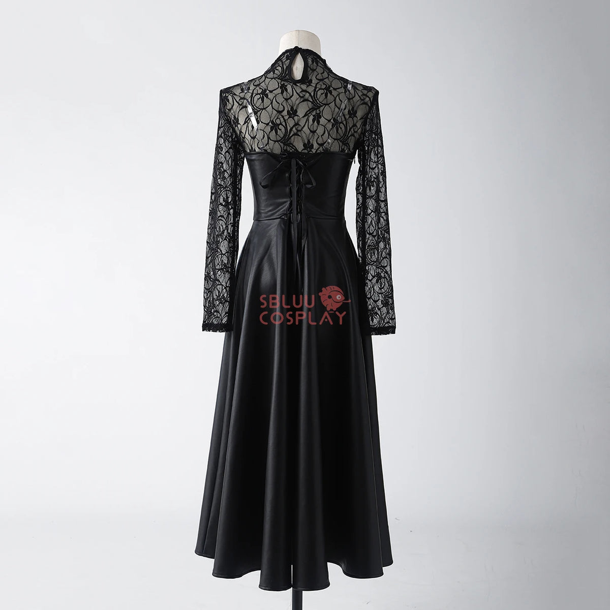 SBluuCosplay Osaragi Cosplay Costume Black Stretch Leather Dress R-Quality Christmas Halloween Cosutme