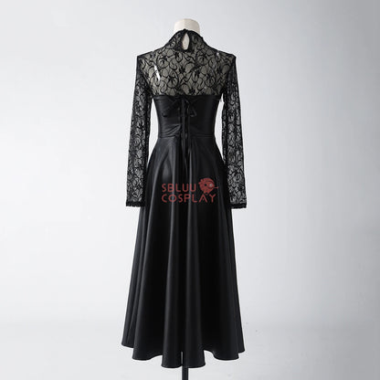 SBluuCosplay Osaragi Cosplay Costume Black Stretch Leather Dress R-Quality Christmas Halloween Cosutme