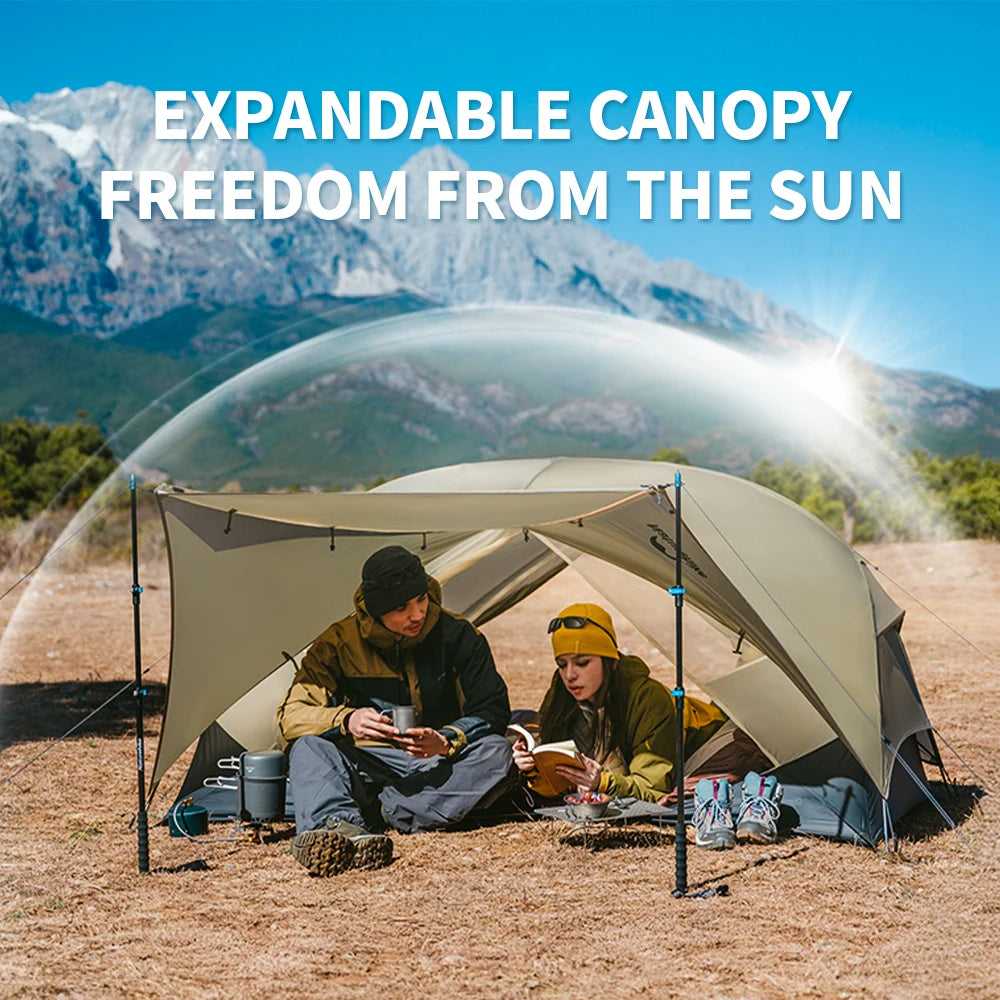 Naturehike Mongar UL PRO 1-3 People Tent 20D Ultralight Travel Waterproof Hiking Survival Outdoor Camping Portable Sun Shelter