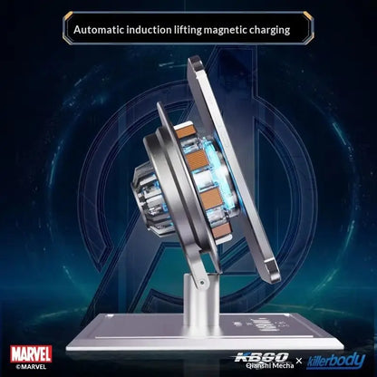 Genuine Killerbody Marvel Iron Man Alloy Base Wireless Magnetic Charger, Stable Performance, Exquisite Craftsmanship  Gift