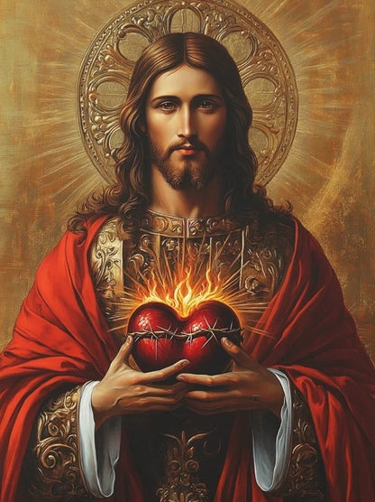 Graffiti Christian Jesus With Child Art Posters Christian Faith Jesus Walking In Flower Field Canvas Painting Bedroom Home Decor