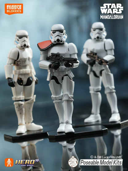 In stock Blokees Star Wars Mandalorian Star Cluster Galaxy Version 03 Fire Suppression Blind Box Assembled Action Figure Model