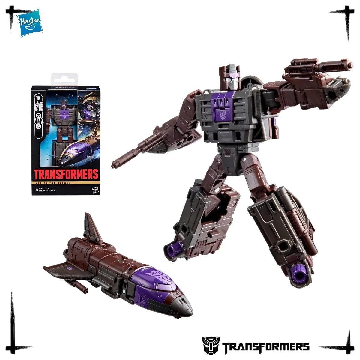 2026 First Edition Hasbro Transformers Age of the Primes Deluxe Blast Off Combaticon Decepticon Transform Robot Figure Toy
