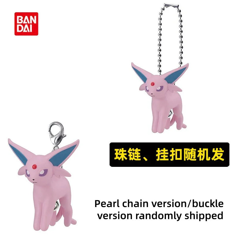 Bandai Pokemon Eevee Evolutions Nine Forms Connectable Mascot Gashapon Keychain Pendant For Anime Collectors Hobby Fans