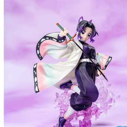 New 18cm Demon Slayer Shinobu Kochou Collectible Anime Figure Pvc Statue Desktop Decoration For Adult Collectors Fans