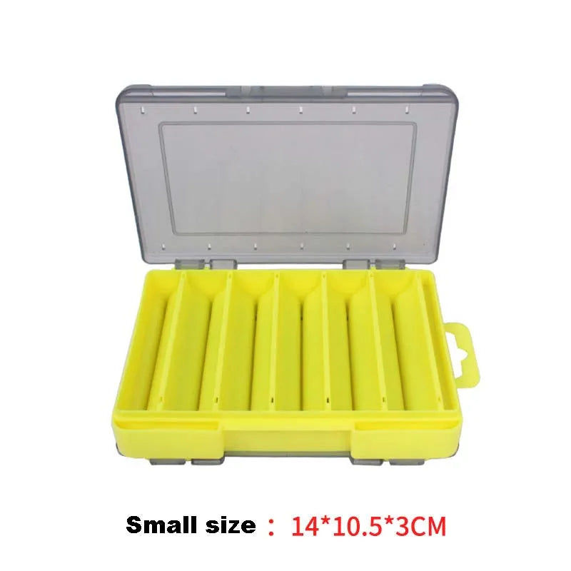 Fishing Tackle box 14 Compartments Fishing Accessories Lure Hook Storage Case Double Sided Fishing Tool organizer boxes