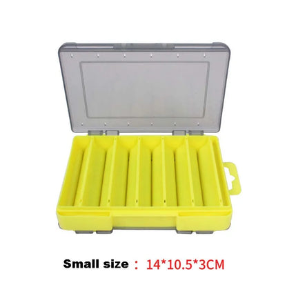 Fishing Tackle box 14 Compartments Fishing Accessories Lure Hook Storage Case Double Sided Fishing Tool organizer boxes