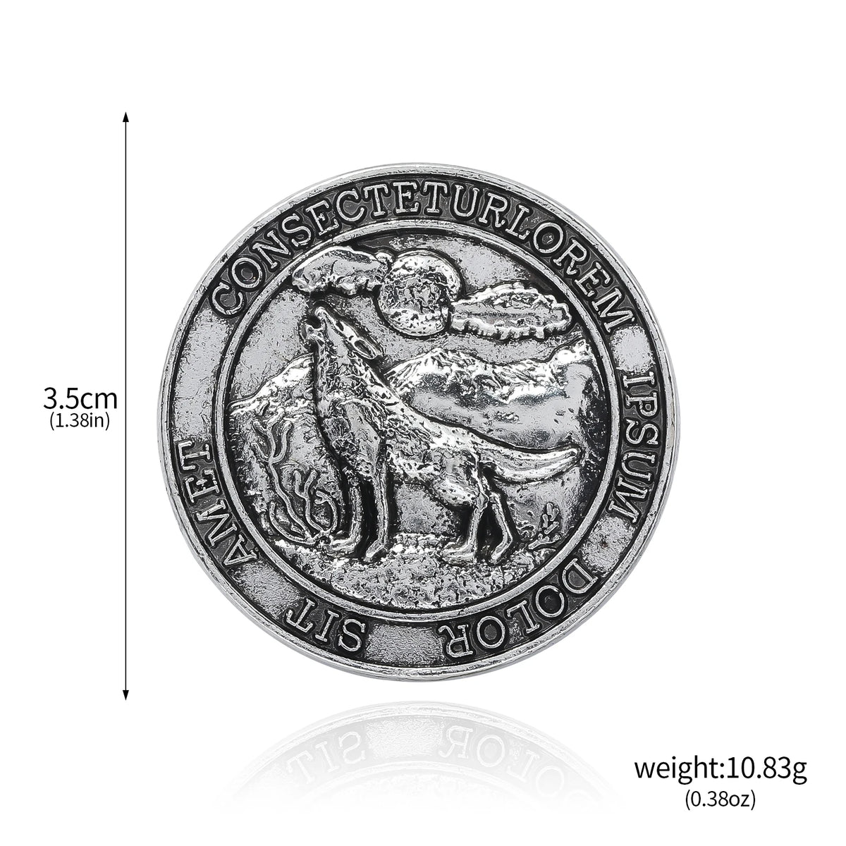 Residents Evils Commemorative Lion Badge Statue Decryption Coins Keychain RPD Raccoon City Police Station Keyring Unisex Jewelry